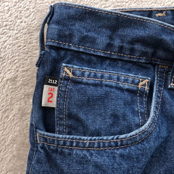 Carhartt Mens Cat 2 Work Jeans Size 38x30 Relaxed Flame Resistant Workwear 2112 - Picture 8 of 16